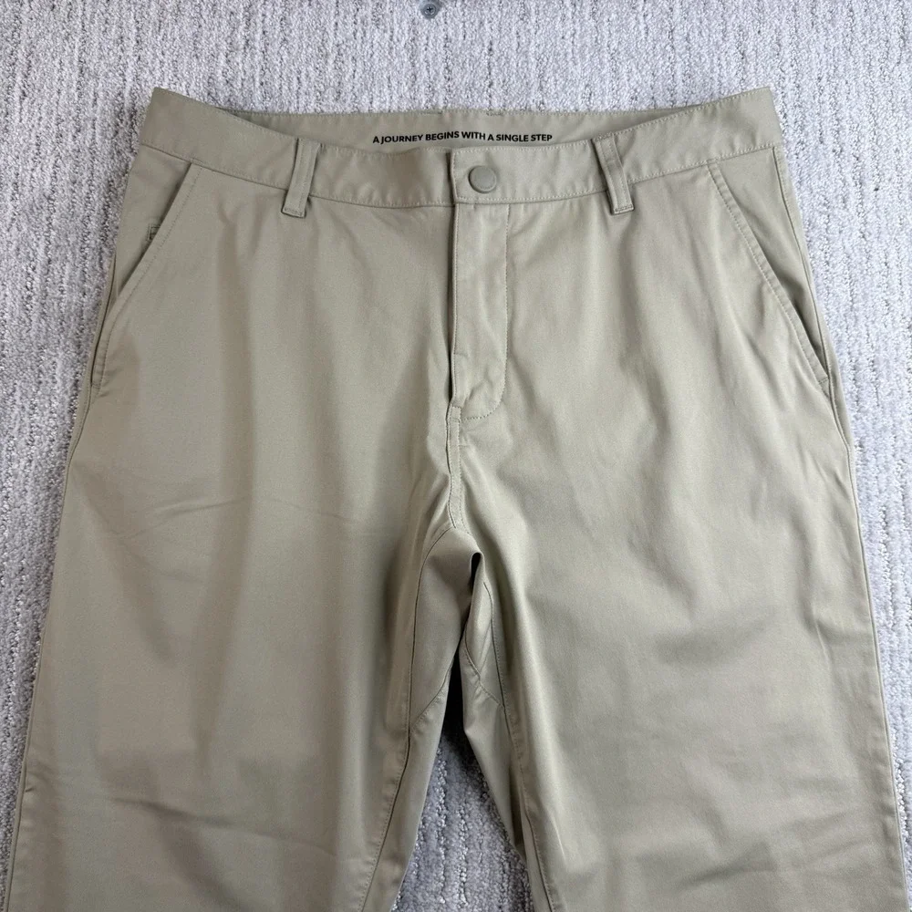 Rhone Commuter Slim Golf Pants Men's Size 33x27 Khaki
